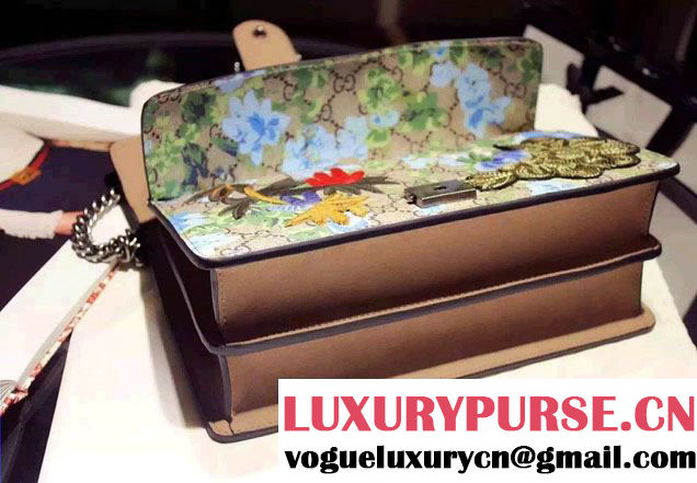 Gucci Dionysus GG Supreme Bee and Flowers Canvas Shoulder Small Bag 400249 2016
