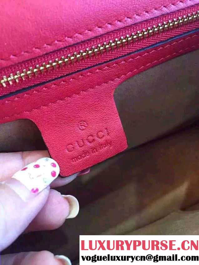 Gucci Sylvie Chain Leather Shoulder Bag 421882 Off-white 2016