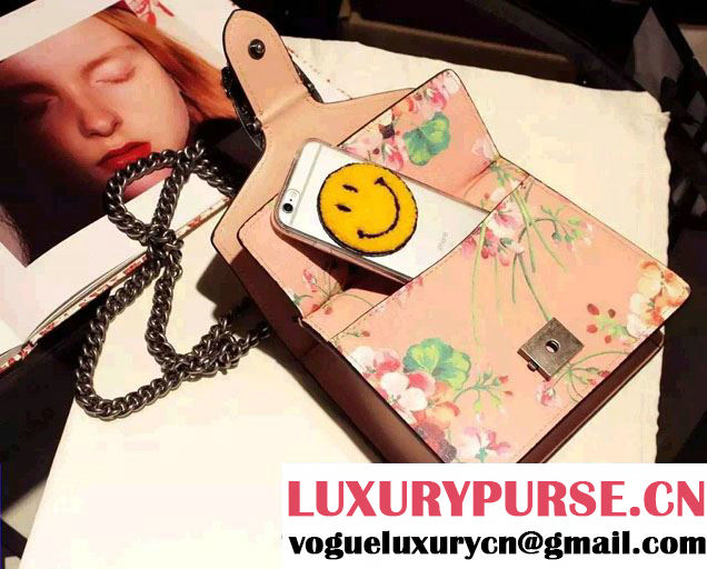 Gucci Mini Dionysus Blooms Print Leather Shoulder Bag 421970 Pink 2016