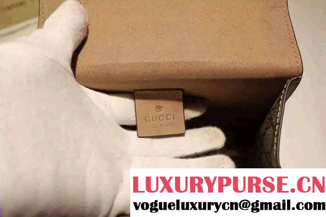 Gucci Mini Dionysus GG Supreme Canvas Shoulder Bag 421970 Apricot 2016