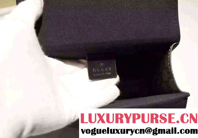 Gucci Mini Dionysus GG Supreme Canvas Shoulder Bag 421970 Black 2016