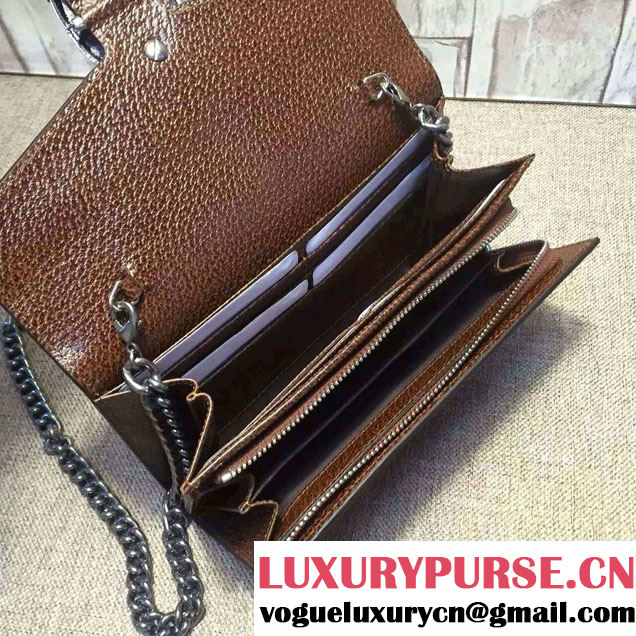 Gucci Dionysus GG Supreme Chain Shoulder Wallet 404141 Tian 2016