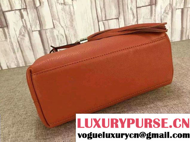 Gucci Soho Leather Shoulder Mini Bag 387043 Orange 2016
