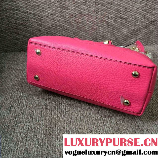 Gucci Soho Leather Shoulder Mini Bag 387043 Fushia 2016