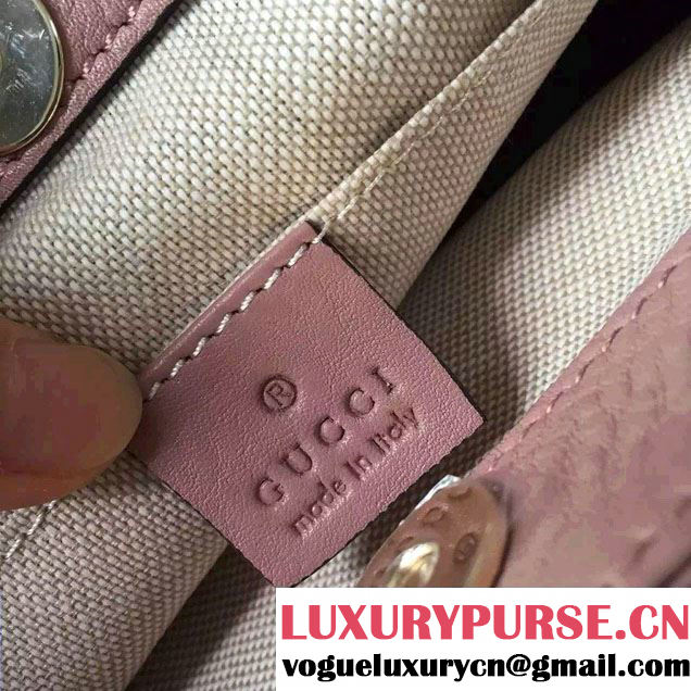 Gucci Soho Leather Shoulder Mini Bag 387043 Nude Pink 2016