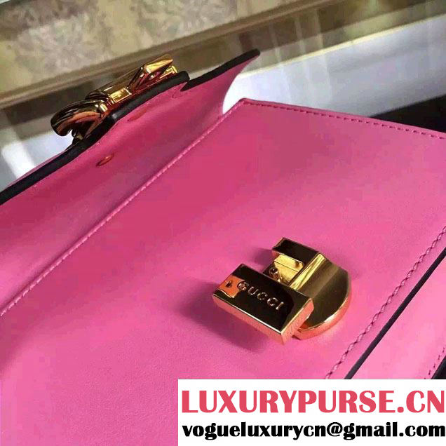 Gucci Sylvie Chain Leather Mini Shoulder Bag 431666 Pink 2016