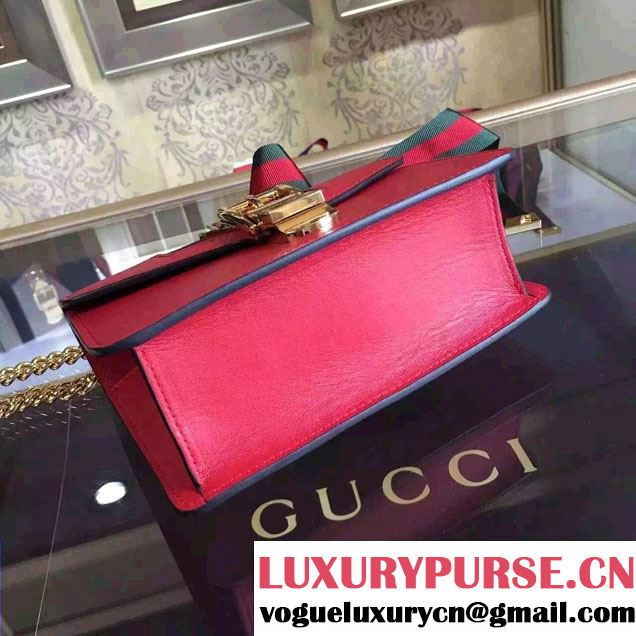 Gucci Sylvie Chain Leather Mini Shoulder Bag 431666 Red 2016