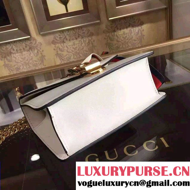 Gucci Sylvie Chain Leather Mini Shoulder Bag 431666 Off-white 2016