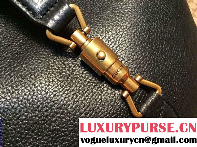 Gucci Jackie Soft Leather Bucket Bag 380579 Black