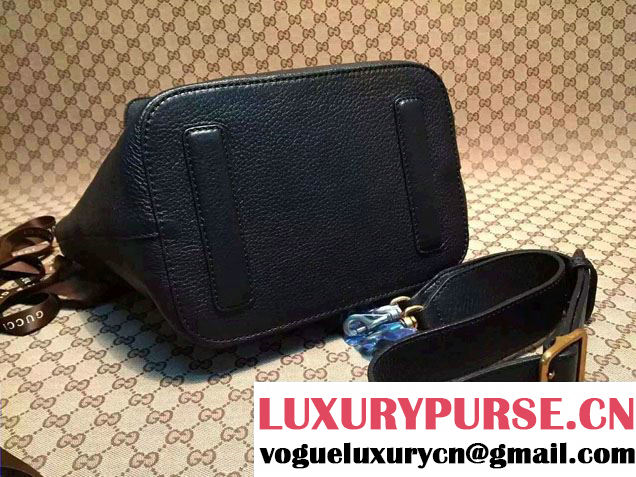 Gucci Jackie Soft Leather Bucket Bag 380579 Black