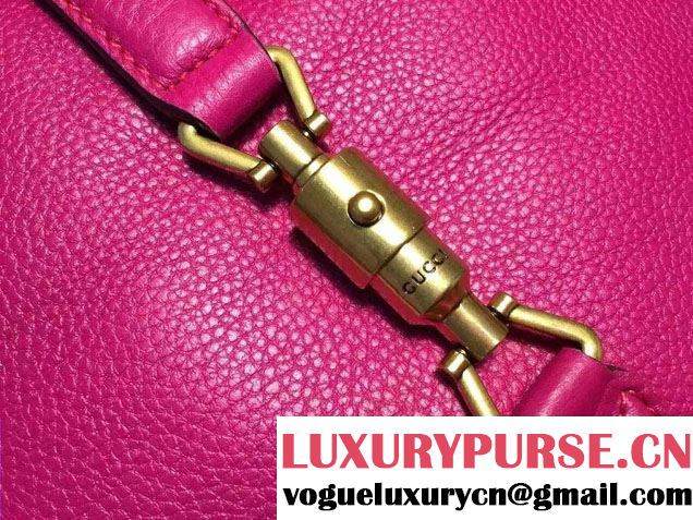 Gucci Jackie Soft Leather Bucket Bag 380579 Purple