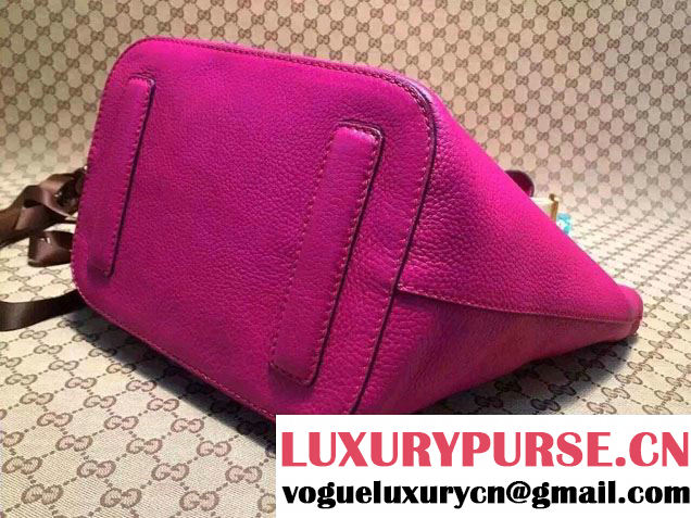 Gucci Jackie Soft Leather Bucket Bag 380579 Purple