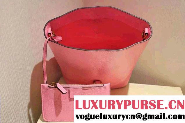 Gucci Jackie Soft Leather Bucket Bag 380579 Pink