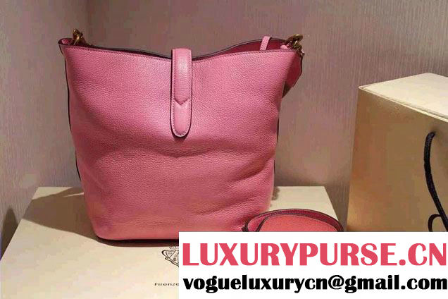 Gucci Jackie Soft Leather Bucket Bag 380579 Pink