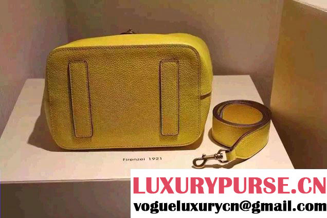 Gucci Jackie Soft Leather Bucket Bag 380579 Yellow
