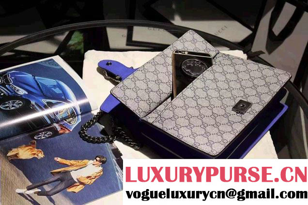 Gucci Dionysus GG Blue Blooms Shoulder Small Bag 400249 2016