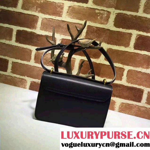 Gucci Pearl Studs Chain Shoulder Bag 432282 Black 2016