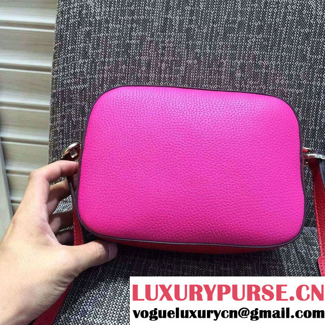 Gucci Soho Leather Shoulder Small Bag 431567 Fuchsia 2016
