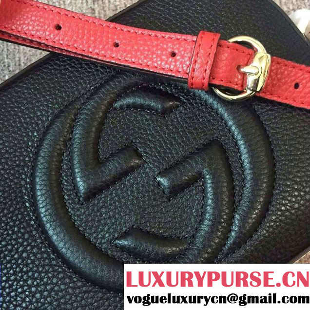 Gucci Soho Leather Shoulder Small Bag 431567 Black 2016