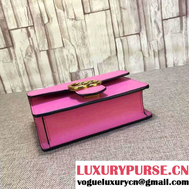 Gucci GG Marmont Leather Chain Shoulder Small Bag 431384 Pink 2016