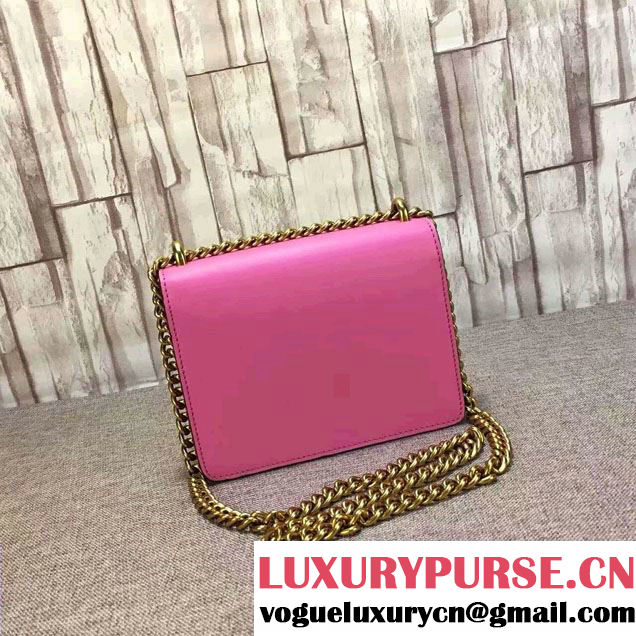 Gucci GG Marmont Leather Chain Shoulder Small Bag 431384 Pink 2016