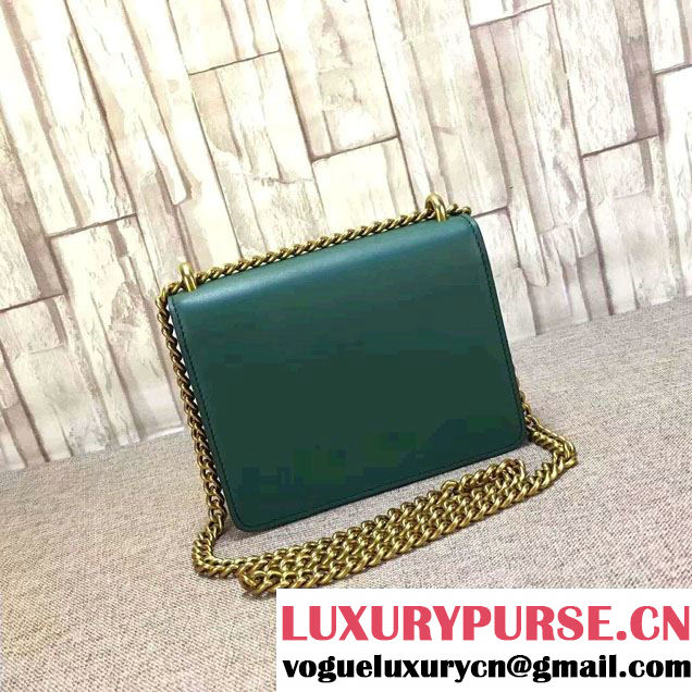 Gucci GG Marmont Leather Chain Shoulder Small Bag 431384 Green 2016