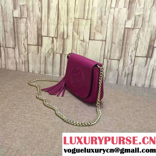 Gucci Soho Leather Chain Shoulder Small Bag 323190 Antiqued Rose