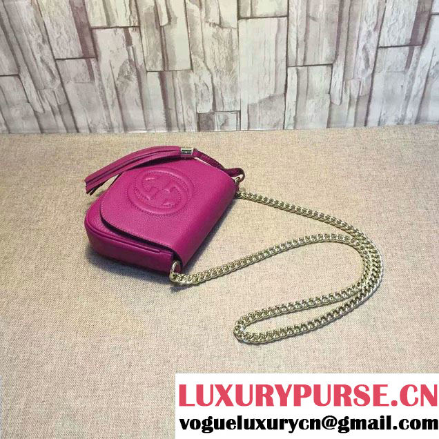 Gucci Soho Leather Chain Shoulder Small Bag 323190 Antiqued Rose