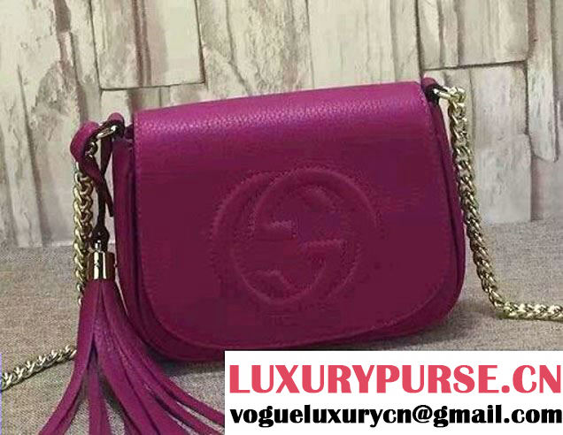 Gucci Soho Leather Chain Shoulder Small Bag 323190 Antiqued Rose