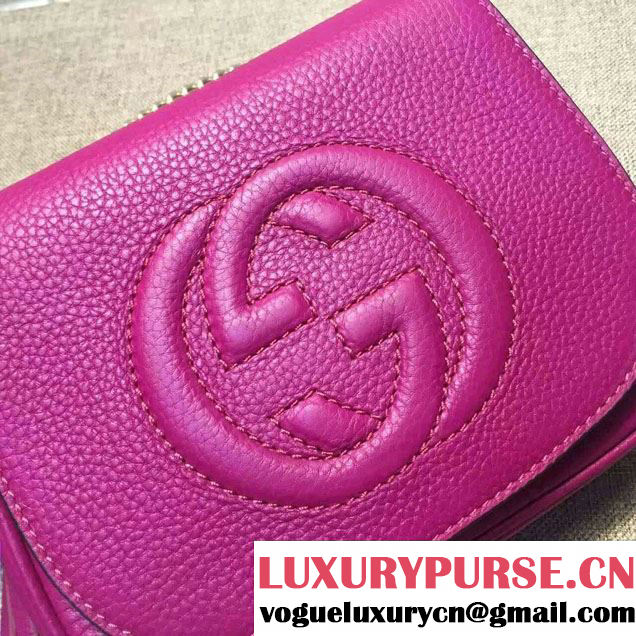 Gucci Soho Leather Chain Shoulder Small Bag 323190 Antiqued Rose
