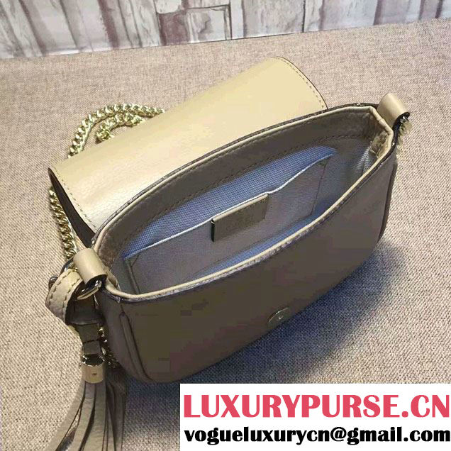 Gucci Soho Leather Chain Shoulder Small Bag 323190 Apricot