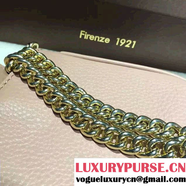 Gucci Soho Leather Chain Shoulder Small Bag 323190 Nude Pink