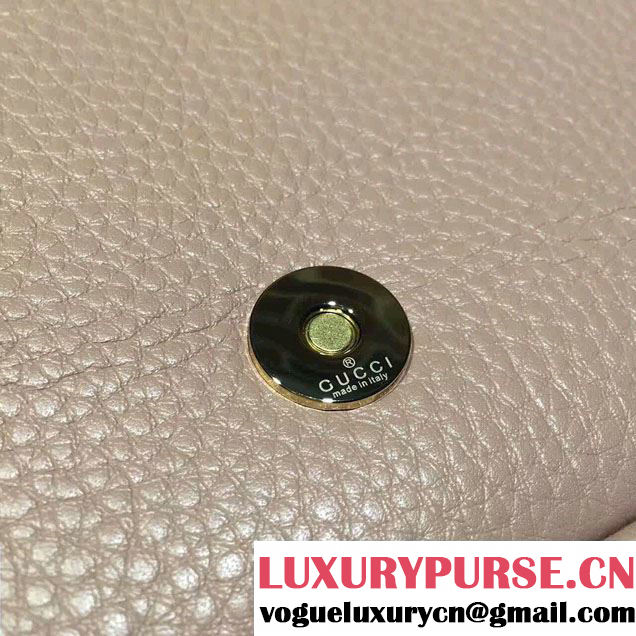 Gucci Soho Leather Chain Shoulder Small Bag 323190 Nude Pink