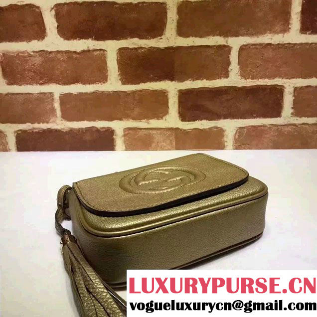 Gucci Soho Leather Chain Shoulder Small Bag 323190 Gold