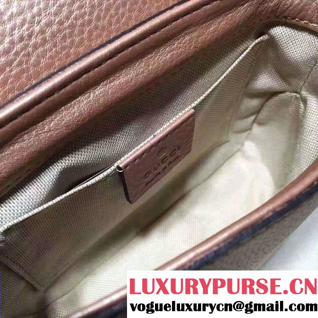 Gucci Soho Leather Chain Shoulder Small Bag 323190 Pink Gold