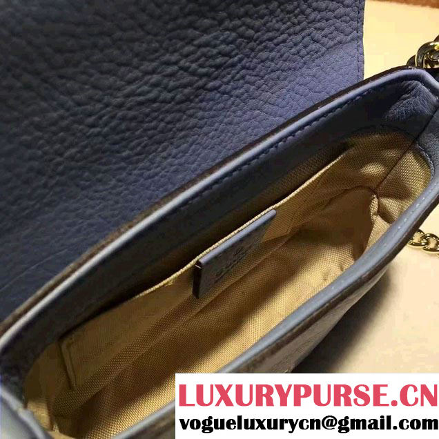 Gucci Soho Leather Chain Shoulder Small Bag 323190 Sky Blue