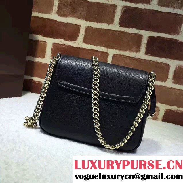 Gucci Soho Leather Chain Shoulder Small Bag 323190 Black