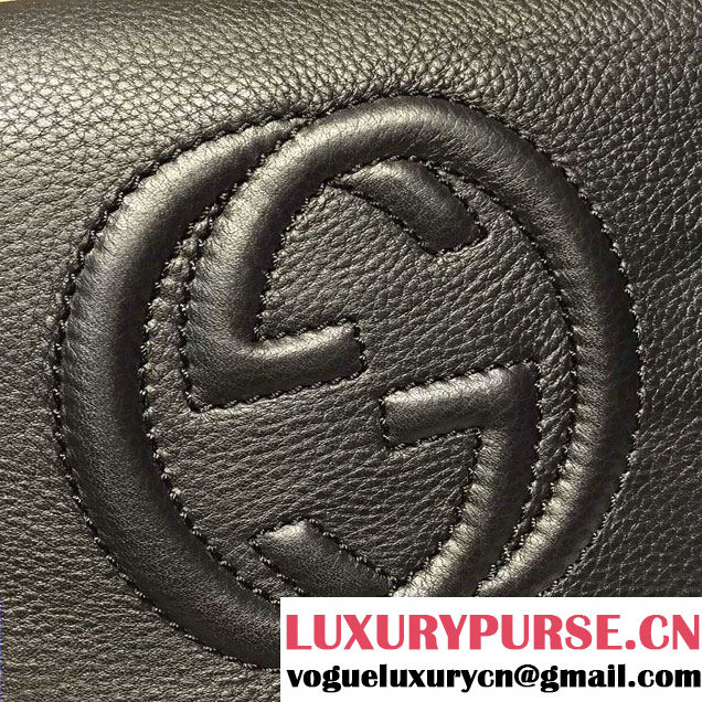 Gucci Soho Leather Chain Shoulder Small Bag 323190 Black