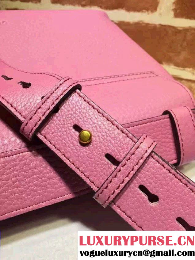Gucci GG Marmont Leather Shoulder Medium Bag 401173 Pink 2016