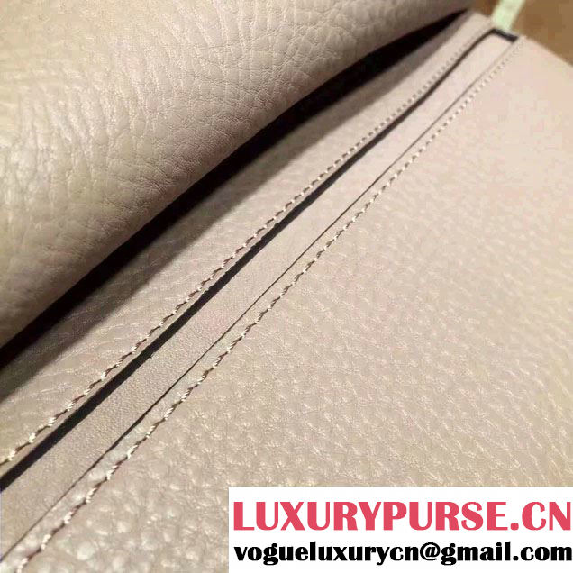 Gucci GG Marmont Leather Shoulder Medium Bag 401173 Nude Pink 2016