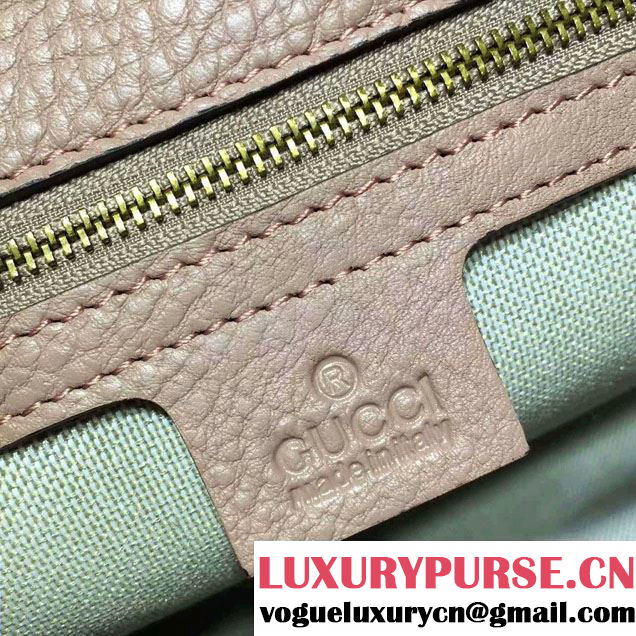 Gucci GG Marmont Leather Shoulder Medium Bag 401173 Nude Pink 2016