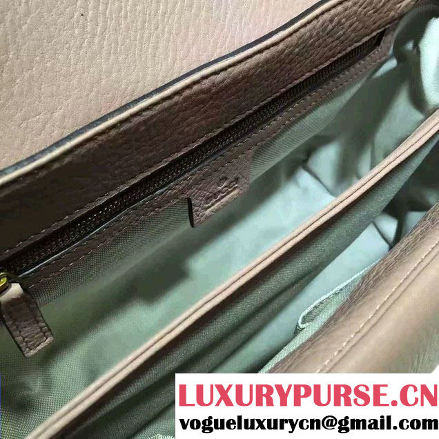 Gucci GG Marmont Leather Shoulder Medium Bag 401173 Nude Pink 2016