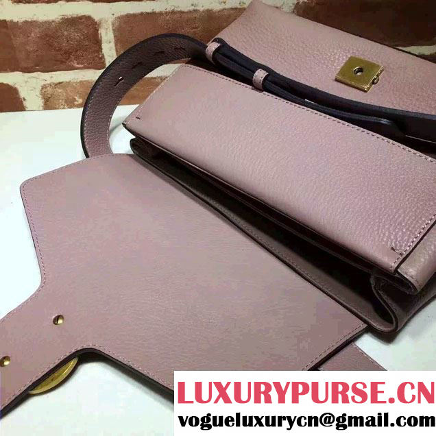Gucci GG Marmont Leather Shoulder Medium Bag 401173 Nude Pink 2016