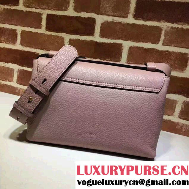 Gucci GG Marmont Leather Shoulder Medium Bag 401173 Nude Pink 2016