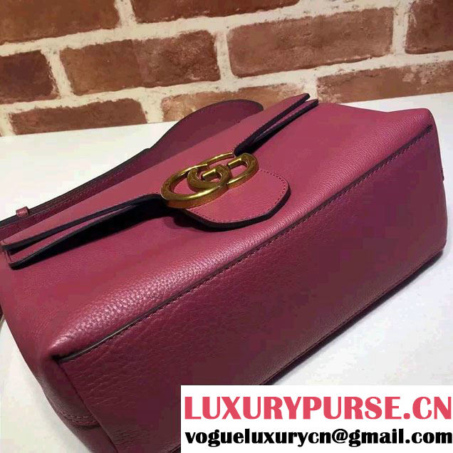 Gucci GG Marmont Leather Shoulder Medium Bag 401173 Antiqued Rose 2016