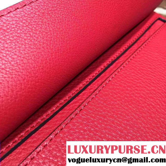 Gucci GG Marmont Leather Shoulder Medium Bag 401173 Red 2016