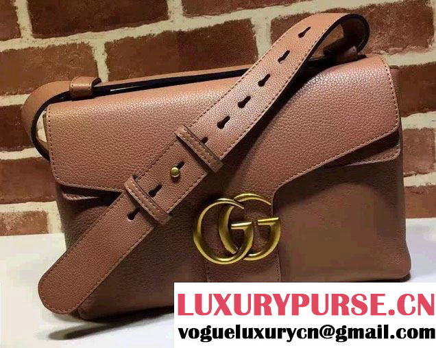 Gucci GG Marmont Leather Shoulder Medium Bag 401173 Brown 2016