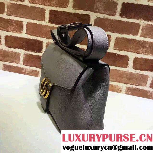 Gucci GG Marmont Leather Shoulder Medium Bag 401173 Gray 2016