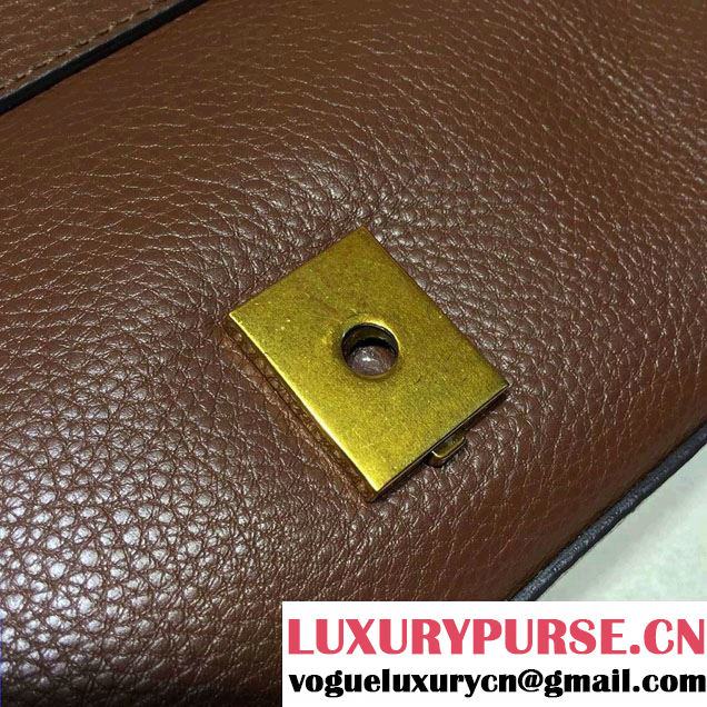 Gucci GG Marmont Leather Shoulder Medium Bag 401173 Coffee 2016