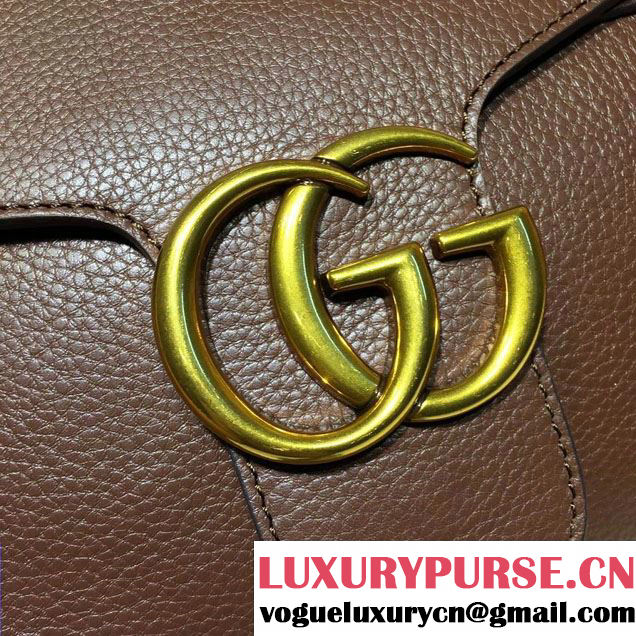 Gucci GG Marmont Leather Shoulder Medium Bag 401173 Coffee 2016